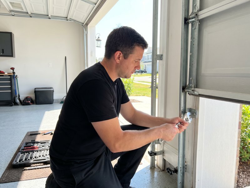Garage Door Track Repair